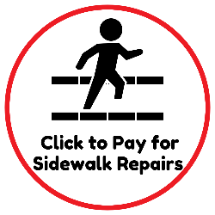 Click to Pay for Sidewalk Repairs Replacement Button 