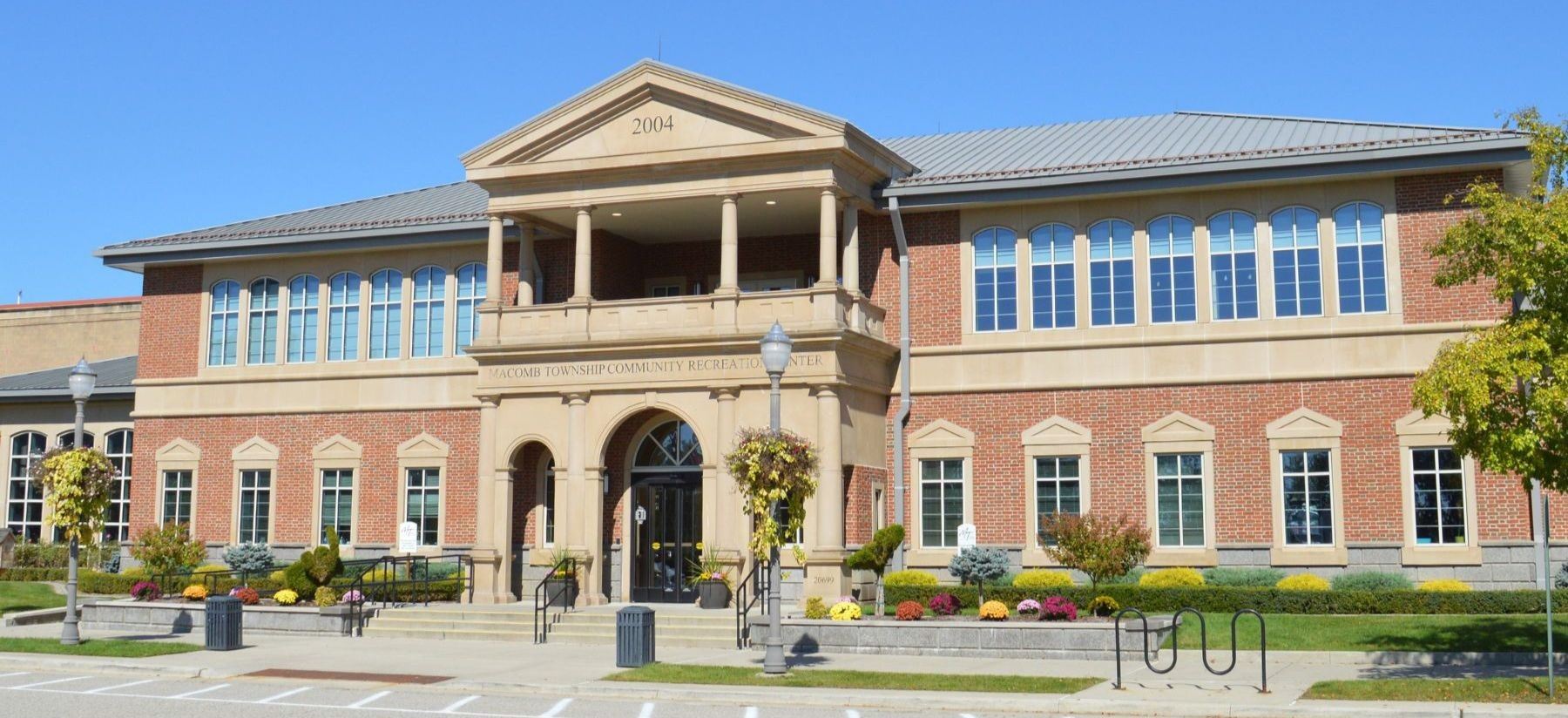 Front view building of Parks and Recreation Center 