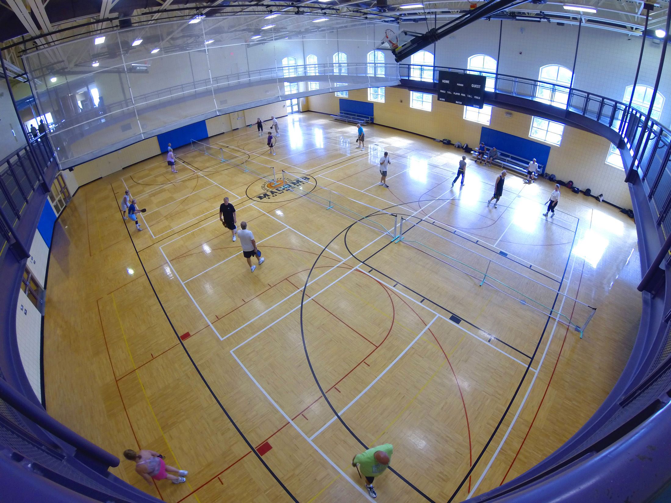 Aerial View of Parks and Recreation Gymnasium 