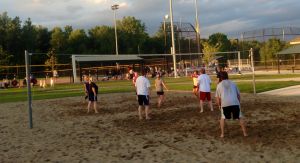 Adult Sand Volleyball League Action Picture