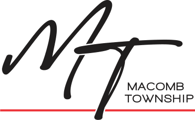 Macomb Township Logo with Red Line
