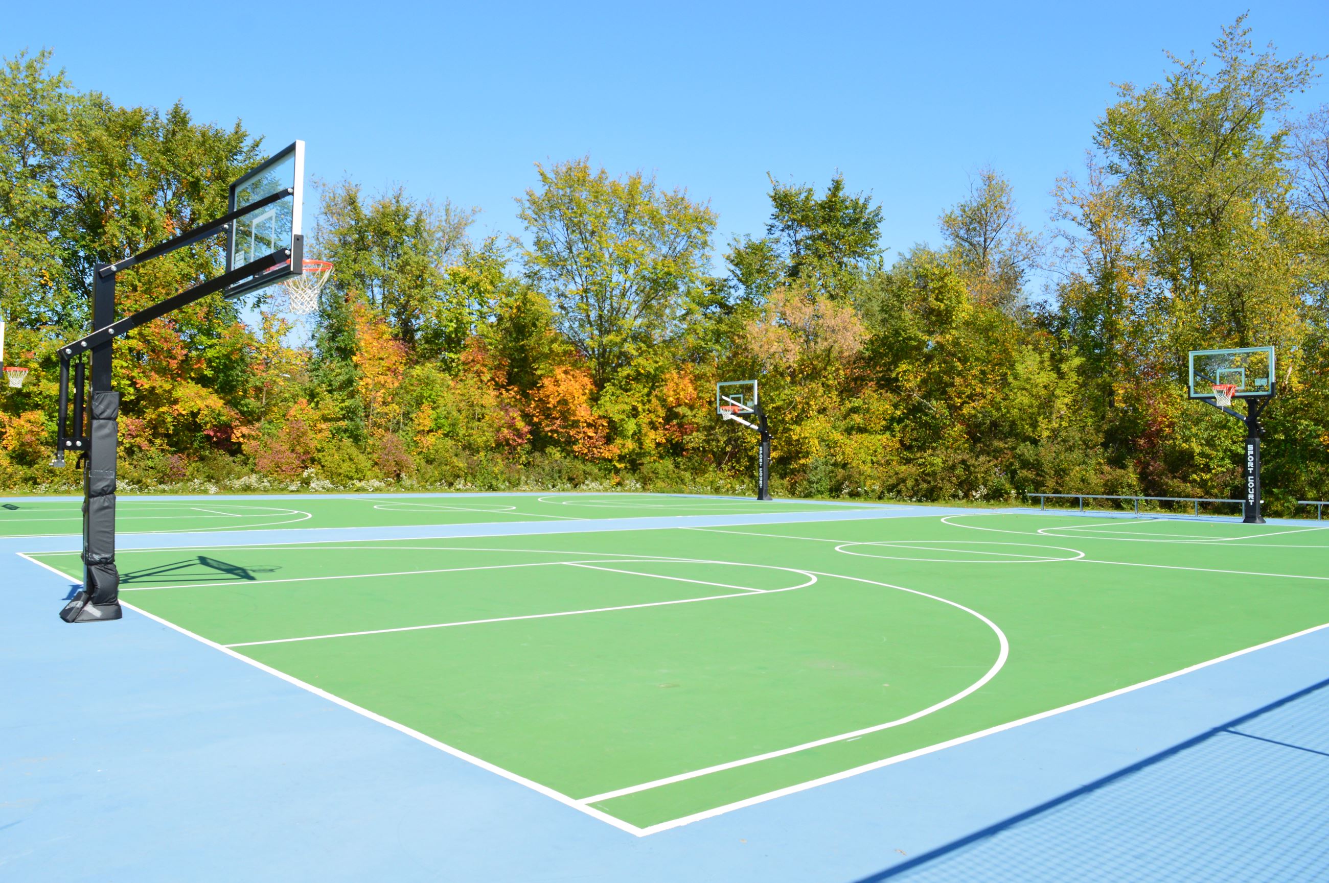 Four Basketball Courts at Macomb Corners Park 